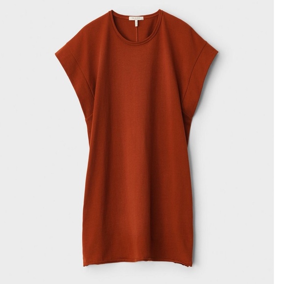 Rag & Bone Ryder Muscle Mini Dress in Paprika organic cotton size Small - Picture 3 of 15